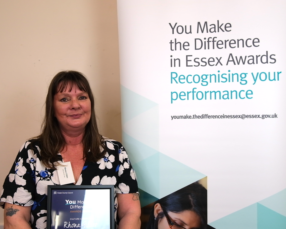 Rhona wins Culture Champion Award at the You Make the Difference Awards 2024/25